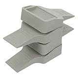 Cabilock 4Pcs Tür Stopper Gummi Tür Keil Stopper Stapelbar Tür Stop rutschfeste Sicherheit Tür Stoppt für Jede Tür Lücken auf Fliesen Und Tepp