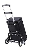 Zusammenklappbare Trolley-Tasche Shopping Hand LKW Mit Rädern Tragbarer Hochleistungs-Aluminium-zusammenklappbarer Gepäckwagen Strapazierfähig