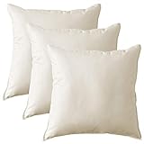 MACK - Basic Kissen Set mit Federfüllung | Federkissen für einen erholsamen Schlaf | 50x50 cm - 3er S