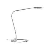 Paulmann 749.95 table&desk Plaza Schreibtischleuchte 3W LED Eisen gebürstet/Metall 74995 moderne Tischlampe Tischleuchte Leselampe Bü