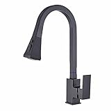ShuiTou Wasserhahn Küchenarmatur Mit Spiralfeder Brause Ausziehbar Hochdruck Küche Zwei 360° Schwenkbar Gebürstetes Nickel Mischbatterie Pull Down Spray