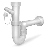 Siphonly Spültischsiphon 1 1/2 - Ø 40mm | Röhrensiphon für Küchenspüle - Geruchsverschluss mit einfachem Geräteanschluss Ablaufgarnitur für Spülbecken | Abflusset für Kü