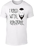 I Raid with Ragnar T-Shirt - Inspired by Vikings TV Series Norse Lothbrok Leg