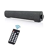 Bolixin 10W Computer Soundbar Wireless Indoor Outdoor-Lautsprecher Bluetooth Fernseher Soundstangen mit Fernbedienung