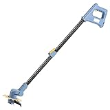 Spindelmäher Handheld Elektrischer Rasenmäher Rasenmäher Kleiner Haushalt Jäten Aufladen Garten Rasentrimmmaschine Geschenk (Color : Blue, Size : 95-140cm)