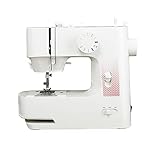 xxy Mini elektrische Nähmaschine for Anfänger mit LED Leichte Nähmaschine mit Nähzubehör Kit Haushalt (Color : White)