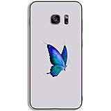 Widerstandsfähig kompatibel für Samsung Galaxy s 7 Silikon Personalisiert Hüllen haben Colorful Butterfly