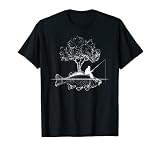 Angel Fisch Insel Kreativ Kunst Angler Geschenk T-S