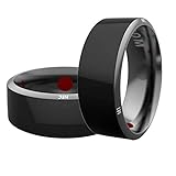 ZYJ Smart-Ring, Handy-Verbindung Und Entriegelung, Tragbares Gerät NFC Magischer Ring, Mobile Intelligente Geräte, 13.07 wasserdichte Männliche Und Weibliche Ringe (Schwarz),11