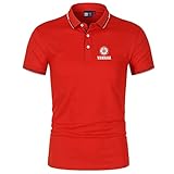 BABQ-HTRS Herren Polos mit kurzen Ärmeln T-Shirts Ya-Ma.Ha Print Casual Print T-Shirt Tops T-Shirt(Color:style-3,Size:XXL)