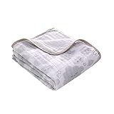 Musselin Babydecke kuscheldecke Baby Baumwolle Mädchen Junge (Wolke, Zwei Schichten)