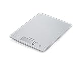 Soehnle 61504 Page Comfort 300 slim, digitale Küchenwaage, silber, Gewicht bis zu 10 kg (1-g-genau), Haushaltswaage mit Sensor-Touch, elektronische Waage inkl. Batterien, ultraflaches Desig