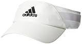 adidas Herren Aeroready Visor Kappe, White/White/Black, OSFM