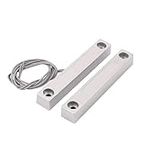 New Lon0167 Set MC-58 Alarm Alarm Magnetschalter für Türkontaktschalter 106 x 16 x 15 mm(Set MC-58 Alarm Security Magnetic Door Contact Iron Stick Reed Switch NC 106 x 16 x 15