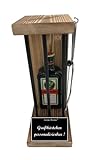 ' Personalisierbar' Die Eiserne Reserve ® Black Edition mit Jägermeister 0,35L incl. Bügelsäge zum zersägen der Stäbe - lustige Geschenk - Die Geschenk