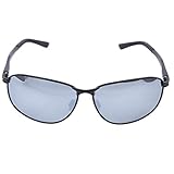 DAUERHAFT Robuste, langlebige Nachtsichtbrille Herren-Sonnenbrille, geeignet für Männer, zum Schutz der Augen(Gun Frame Ice Blue Film)