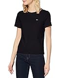 Tommy Hilfiger Damen Tjw Regular Jersey C Neck T-Shirt, Schwarz, S