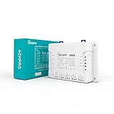 Smart Wlan Lichtschalter, SONOFF 4CH Pro R3 4 Gang Inching/Selbsthemmung/Interlock WiFi RF Smart Switch für DIY Smart Home, funktioniert mit Alexa und Google Assistant, eWeLink