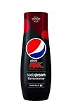 SodaStream Sirup Pepsi Max Cherry 1x Flasche ergibt 9 Liter Fertiggetränk, Sekundenschnell zubereitet und immer frisch, 440
