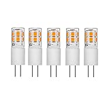 G4 2W LED Lampen, G4 LED Glühlampe, 12V AC/DC , Warmweiß 3000K, Ersetzt 20W Halogenlampen, 200LM, Nicht Dimmbar, Kein Flackern, 360 °Abstrahlwinkel G4 Licht, 5er Pack (Warmweiß)