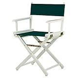 Casual Home 18' Director's Chair White Frame Canvas Regiestuhl, Holz, Weißer Rahmen aus Leinwand, Hunter G