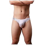 Herren Low Rise Mesh Slips String Sexy Tanga Unterhose Erotik Sexy Jockstrap Stretch-Unterwäsche Bikini Slips Lingerie H