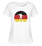 Biathlon Deutschland T-Shirt | Geschenk für Wintersportfans Damen Rollup S