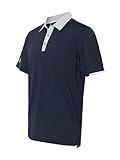 adidas - Performance Colorblocked Sport Shirt - A166-4XL - Navy/Stone/W