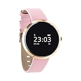 X-WATCH 54010 SIONA XW FIT Damen Smartwatch, Activity Tracker für Android und Apple iOS Light rose g