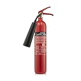 Smartwares Kohlendioxid/CO2-Feuerlöscher (2 kg, Brandklasse 34B, Inklusive Montagehalterung, CB2)