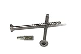 Spanplattenschrauben Bohrspitze Edelstahl Bit 4x50 mm - 500 St. Torx Senkkopf A2