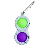 Simple Dimple Zappelspielzeug,Sensory Fidget Toy Anti Stress Spielzeug Keychain Squeeze,Einfach Grübchen Zappeln Spielzeug, für Kinder Erwachsene Baby (B)