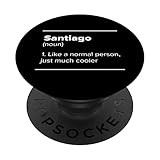 Santiago Definition Lustiger Personalisierter Name PopSockets mit austauschbarem PopGrip