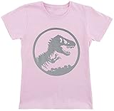 Jurassic Park Kids - Silver Logo Frauen T-Shirt pink 104 100% Baumwolle Fan-Merch, F
