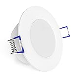 linovum WEEVO runde LED IP44 Einbauleuchte 230V Bad & Außen mit neutralweiß 3,5W - Deckenspots mit sehr flachem Einbau 29