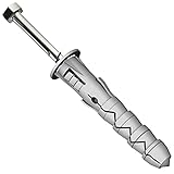 SS8® 10 Stück Expansion Rohdübel 10x50 mit Stahl verzinkt Sechskantkopfschrauben Schrauben für Montage Halterung Antenne Satellit Sky Dish TV Halterung