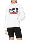 Levi's Damen Kapuzenpullover Graphic Sport Hoodie, Weiß (Sportswear Hoodiee White 0001), S