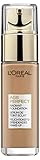 L'Oréal Paris Age Perfect Feuchtigkeitsspendendes Make-Up 400 Golden Amber, LSF 17, für reife Haut, strahlender natürlicher Teint, 1er Pack (1 x 30 ml)