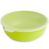 Rotho Schüssel 1.02 l mit Deckel Tresa, lebensmittelechter Kunststoff (PP) BPA-frei, grün/transparent, 1.02l, 18.2