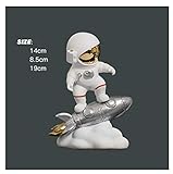 MISS KANG Skulpturen Cartoon Astronauten Desktop Dekorationen, Kinderzimmer Dekoration Skulpturen, Fernseher Schränke, Bücherregale, Astronautenhandwerk (Farbe: a) Qingchunw (Color : C)