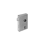 Schlosskasten blank mit Einsteckschloss verzinkt Edelstahlstulp 30mm L+R Dorn 60