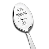 Good Morning Papaw Löffel Graviert Edelstahl Lustig Papa Geschenke von Enkel Beste Teelöffel Kaffee Löffel Geschenke für Opa Geburtstag Vatertag W