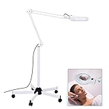 5X/8X Lupenlampe, 127 mm Stehlampe, Lupe, faltbares Drehgelenk, höhenverstellbar für Beauty-Maniküre-Tätowierungs-Hautpflegeg