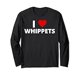 I Love Whippets, mit einem roten Herz Lang