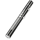 Pen Fackel Mini Fackel Medizinische Taschenlampe Stift Licht Tragbare Dual Lichtquelle LED Stift Fackel Wiederaufladbare Penlight mit Taschenclip für Krankenschwestern und Ärzte Schw