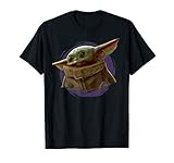 Star Wars The Mandalorian The Child Purple Circle Portrait T-S