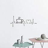Kaffeetasse Vinyl Wandaufkleber Küche Wand Künstler Dekoration Spielzimmer Kunst Wandtattoo Wandaufkleber A2 13x30
