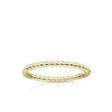 Thomas Sabo Kugelring für Damen 925er Sterlingsilber mit 750er Gelbgold Vergoldung, Größe: 58, TR2122-413-12-58