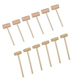 DOITOOL 20 Stück Mini-Holzhammer Krabbenschlägel Schlagspielzeug Percussion Sticks Handwerk DIY Musikrhythmus Sticks Spielzeug für Kinder Kinder Kleinkind Geschenk