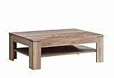 FORTE Note Couchtisch mit 1 Ablage ,Holzwerkstoff, Picea Kiefer, 120 x 43 x 75